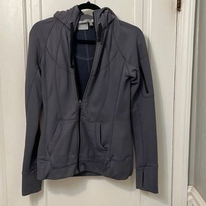 Athleta Hooded Fleece Line Zip Up